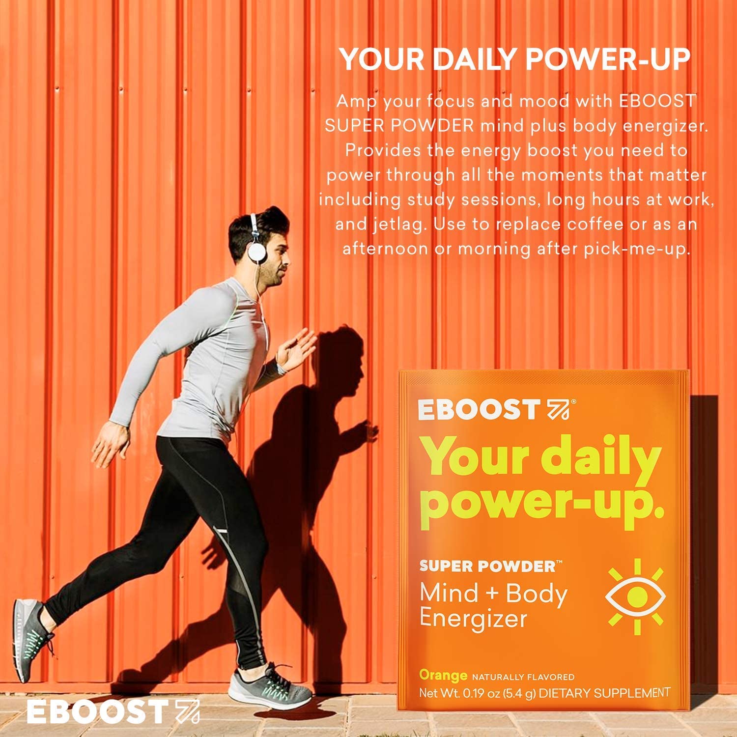 EBOOST Energy Drink & Electrolyte Powder, 20 Packets - Super Powder Pink Lemonade with No Added Sugar - Essential Blend of Vitamins, Nootropics & Natural Caffeine and Hydration - Pre & Post Workout - Image 3